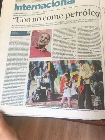 Uno no come petroleo