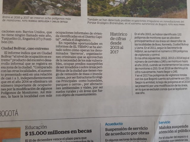 Consolidación de sectores empresariales en Bogotá