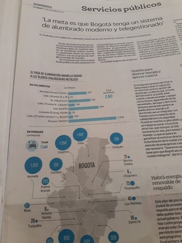 “La meta es que Bogotá tenga un sistema de alumbrado moderno y telgestionado”