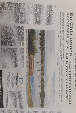 En Chía temen una emergencia sanitaria por su alcantarillado