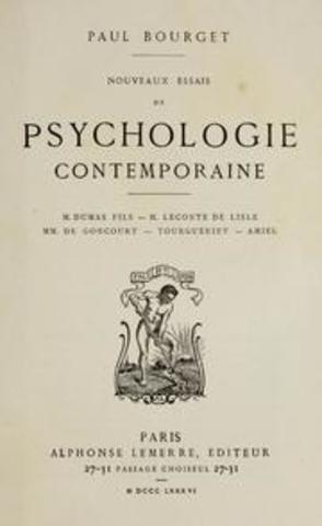 Nouveaux essais de psychologie contemporaie, Bourget