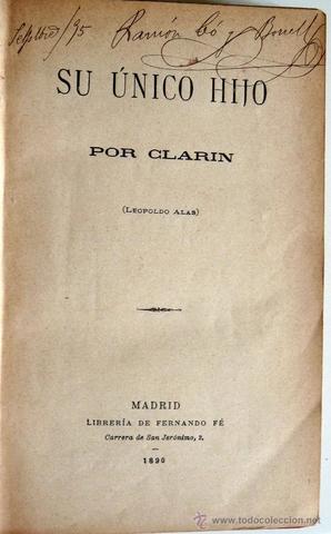Su único hijo, Clarín