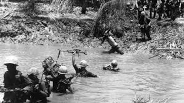 Entrada de E.E,U.U, en la Guerra de Vietnam