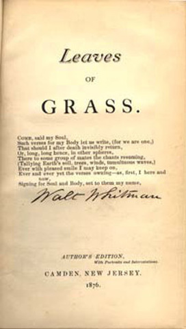 "Hojas de hierba" (Walt Whitman)