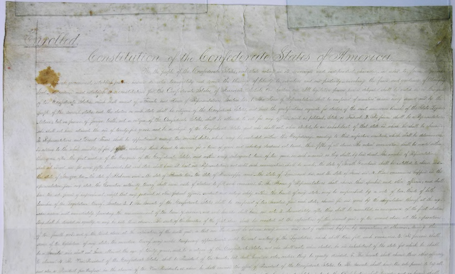 Confederate Constitution Signed