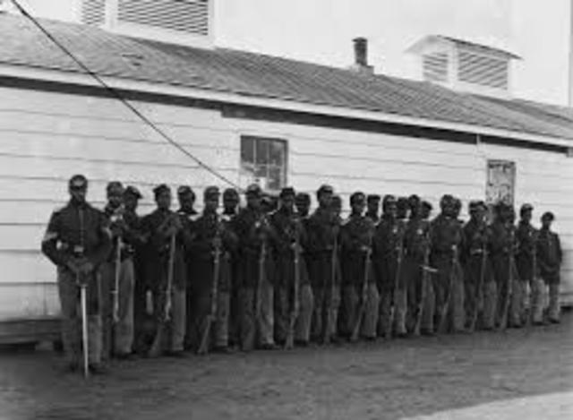 'Negro troops' of the 54th Massachusetts Infantry Regiment