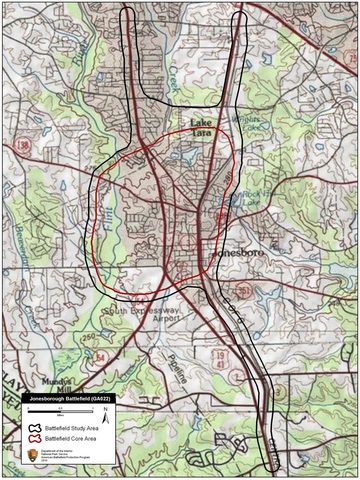 Battle of Jonesborough in Georgia