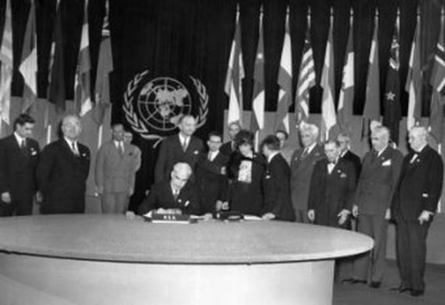 La creación de la ONU