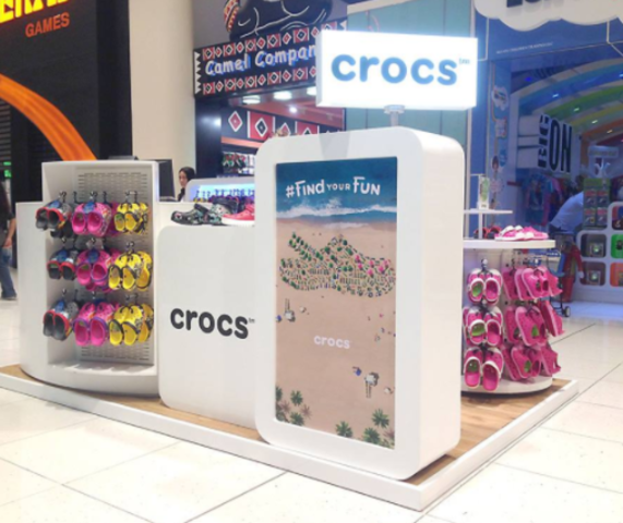 Crocs opened their first store in a Kiosk
