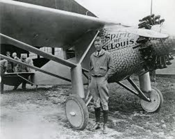 Lindbergh's First Solo Flight - invention