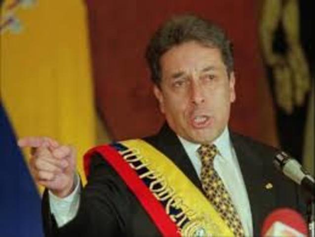 Fabián Alarcón llegada al poder