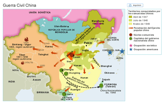 Finales de la guerra civil en China