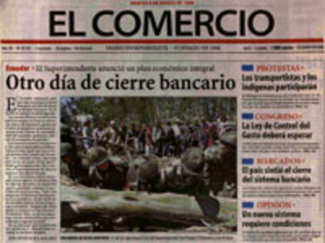 Hizo el feriado bancario