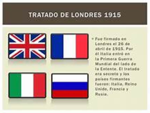 Italia firma tratado secreto en Londres