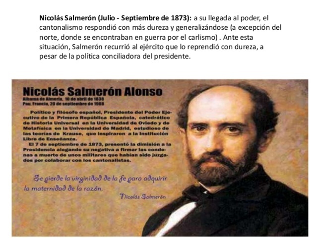 PRIMERA REPÚBLICA ESPAÑOLA