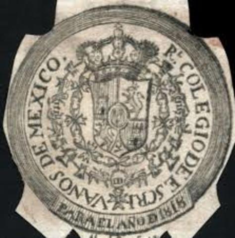 Real Colegio de Escribanos de México.