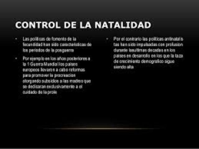 México practica políticas de control natal