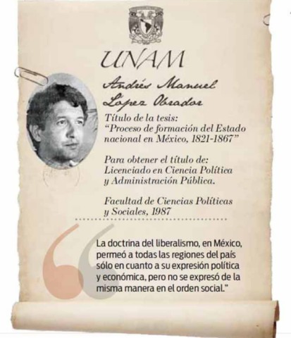 Andres Manuel Presenta su Tesis