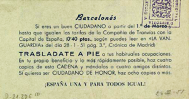 Vaga de tramvies a Barcelona