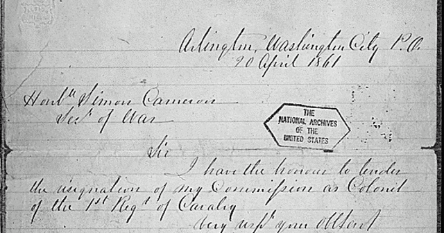 Robert E Lee attempted resignation.