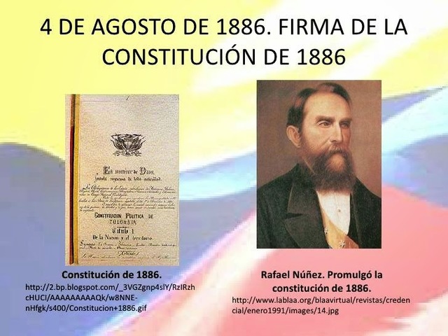 la constitución de 1886