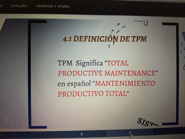 4.1 DEFINICIÓN DE TPM