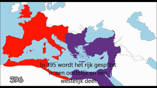 395 Division del imperio romano