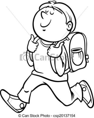 Entré a la primaria.