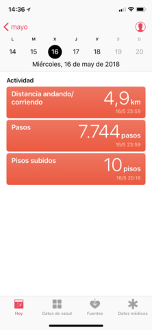 Pasos andando/corriendo