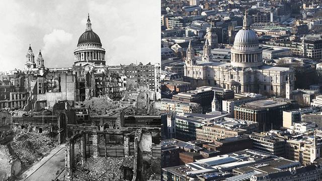 Dropping incendiaries on churches