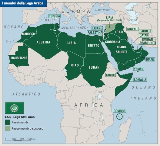 Formazione della federazione dei paesi arabi