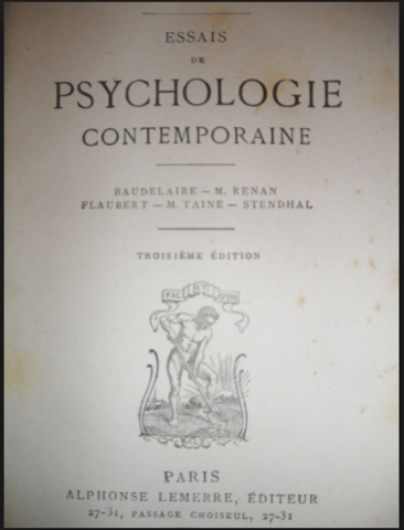Essais de Psychologie contemporaine