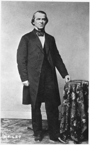 Andrew Johnson becomes President