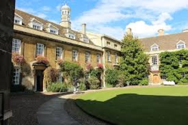 Darwin va entrar al Christ 's College de Cambridge