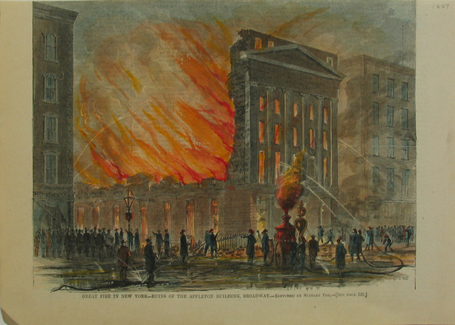 The Globe is destroyed by a fire