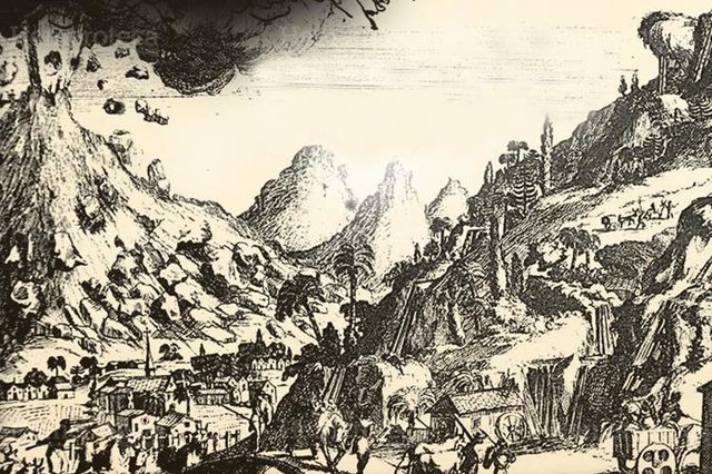 El volcan destruye la ciudad