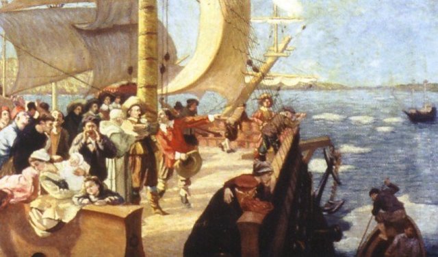 Champlain sets up the first settlement in New France