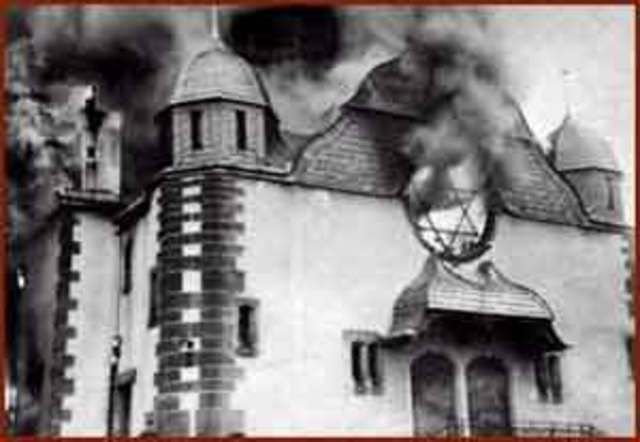 Jewish synagogues are burned