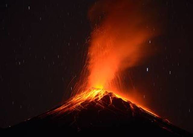 Erupción del Volcán de Fuego