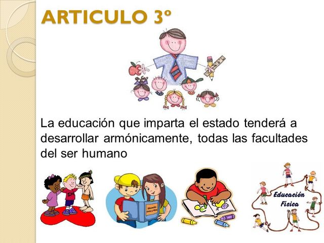 Artículo 3°Constitucional.