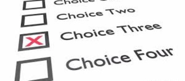 --- MULTIPLE CHOICE SYSTEM --- Purpose(2): Remove bias from and quicken the process of exam correction by standardising exam paper preparation. System offered multiple possible answers to a question but only permitted unambiguous answer(s).