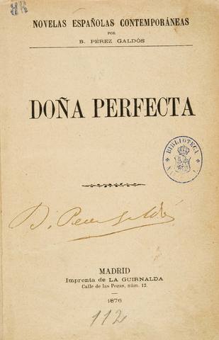 Doña Perfecta de Galdós