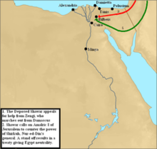 Amalric's First Expedition to Egypt