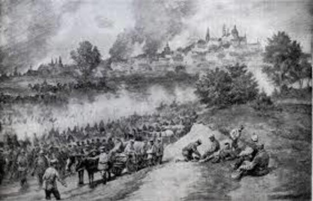 Retirada rusa en Polonia y avance de los Imperios Centrales