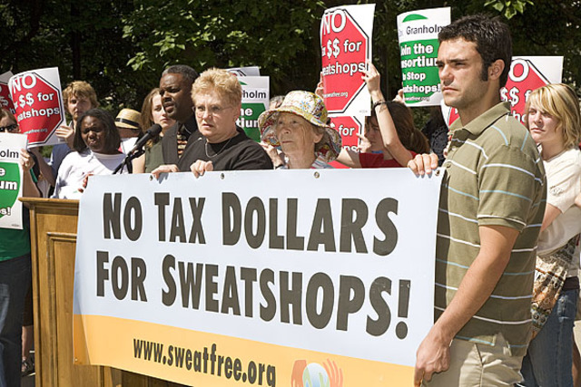 Sweatshop Protest