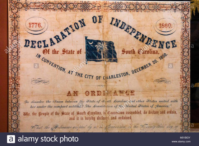 South Carolina's "Declaration of Independence"