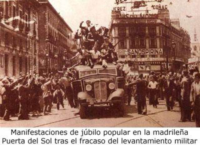 Sublevació militar a Espanya