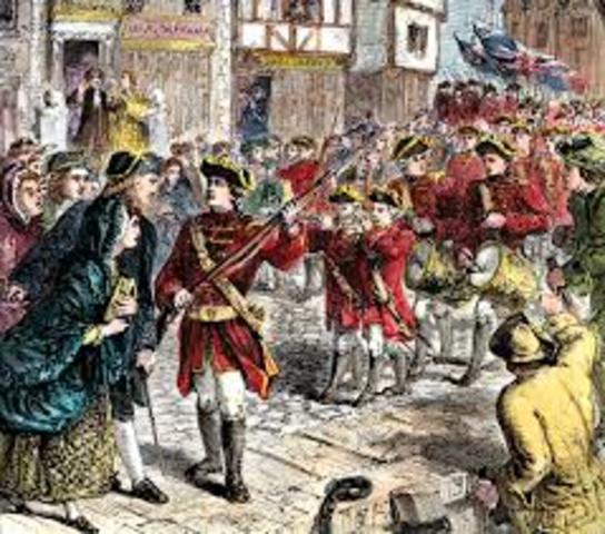 British Troops Sent to Boston