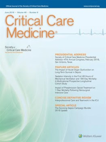 Publicación de la Revista Critical Cere Medicine