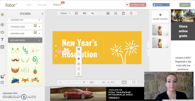 Registrazione delle video presentazioni